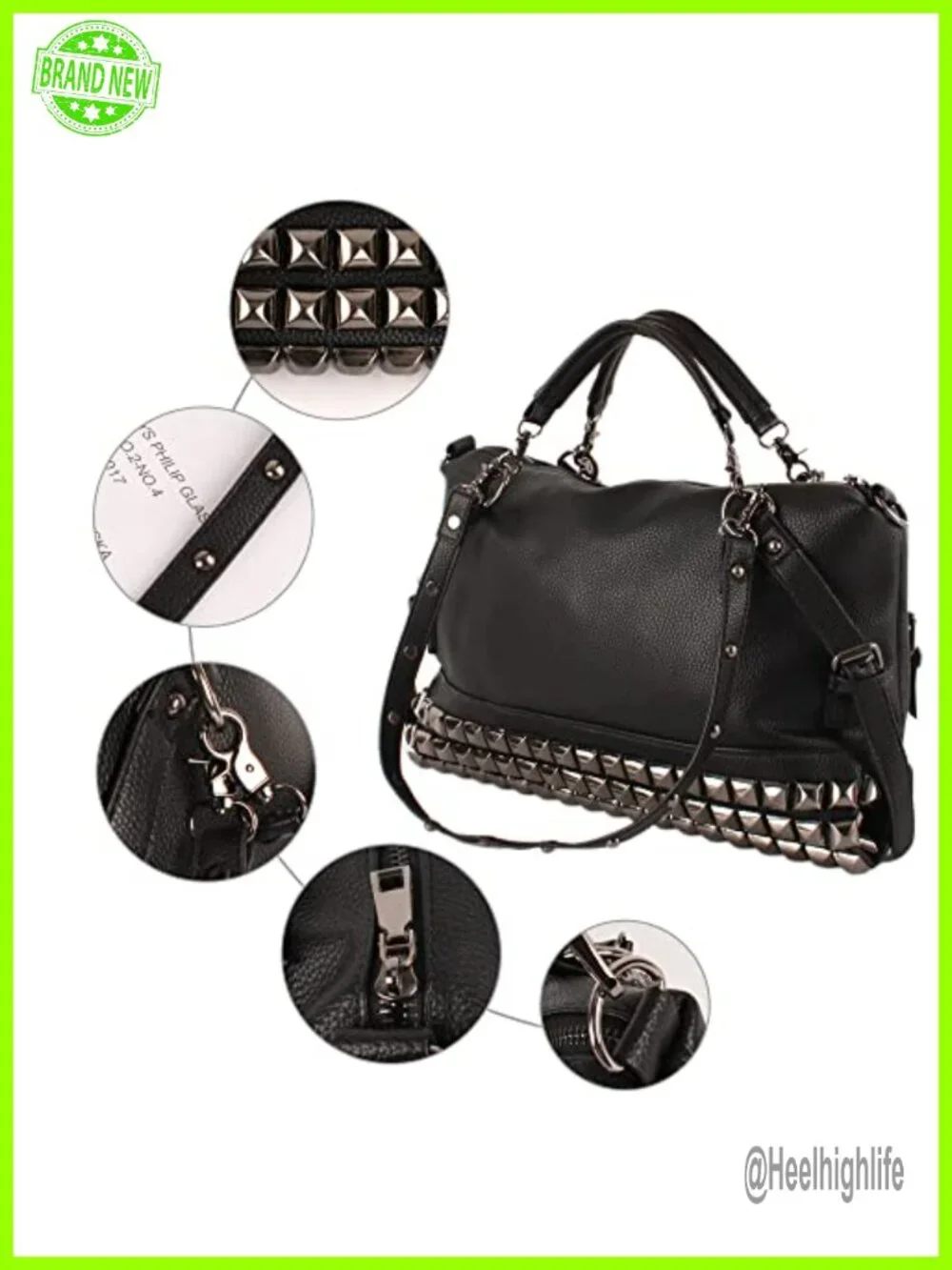 Large Hobo Handbag Crossbody Purse Faux Leather Top Handle Bag
